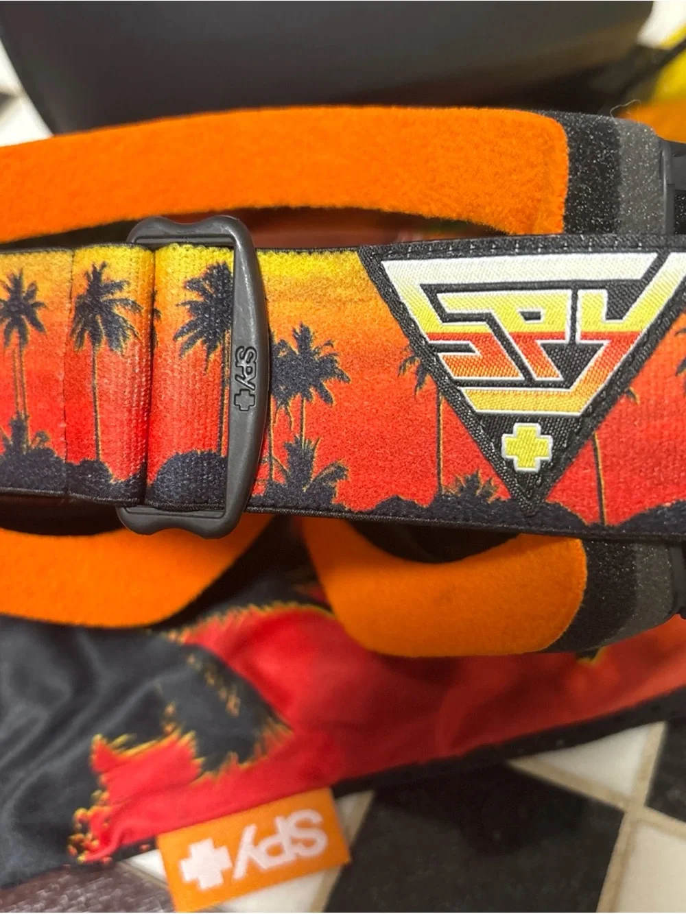 SPY Optic Men's Orange Mirrored Snow Goggles
